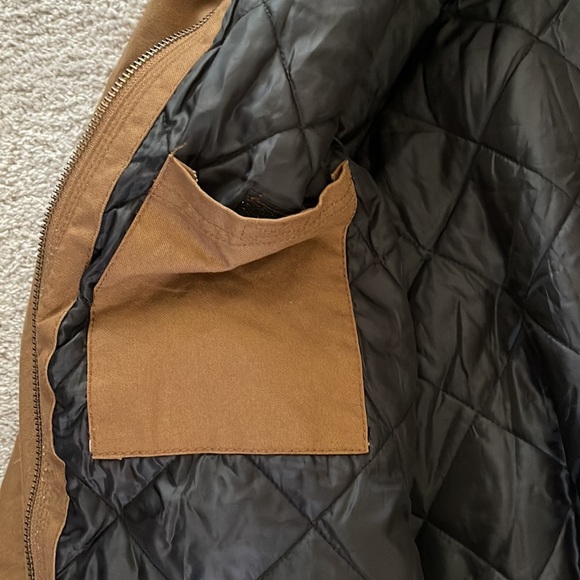 RED HEAD Brand Co. Hooded, pockets CANVAS 💯 % cotton mens JACKET size LARGE - Picture 8 of 16